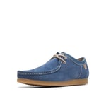 Clarks Homme Shacre II Run Mocassin, Daim Bleu, 47 EU