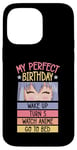 Coque pour iPhone 14 Pro Max My Perfect Birthday Wake Up Turn 5 Montre Anime Go To Bed