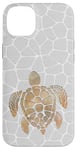 Coque pour iPhone 14 Plus Aquarelle jaune orange tortue blanche assortie