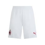 AC Milan Pantaloncini Gara Short Saison 2024/25, Technologie DryCELL, élimine l'humidité, Garde la Peau au Sec, Blanc, S Mixte