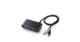 Qumox contrôleur gamecube gc adaptateur pour wii u, nintendo switch et pc adaptateur gamecube 4 ports usb