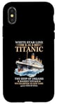 Coque pour iPhone X/XS Titanic Expert – White Starline RMS Titanic Garçons Filles