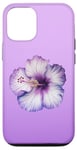 iPhone 13 Aesthetic Hawaiian flower Purple Hibiscus Flowers Girl Case