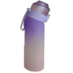 Smaksatt vattenflaska med 7 smakpods Air Water Up-flaska Frostad svart 650 ml Air Starter Up-set Vattenkopp för camping Sport Lila Rosa Purple Pink Purple Pink Only water bottle