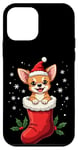 Coque pour iPhone 12 mini Chihuahua Christmas Stocking Puppy Dog Lover Holiday