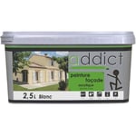 Peinture - Addict - Façade - Boîte 2,5l - Blanc - Résine acrylique