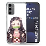 Cokitec Coque Renforcée pour Samsung Galaxy S24 FE Manga Demon Slayer Nezuko