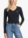 Levi's Baby Logo V-Neck Long Sleeve Jersey Top