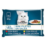 Purina Gourmet Perle Fines lamelles en Sauce 12 x [4 x 85 g]