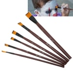 6Pcs Oil Paint Brushes Set Watercolor Painting Brushes Body Painting Makeup GF0