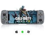 Trådlös handkontroll för Android, iPhone, Bluetooth Gamepad Joysticks för Samsung Galaxy 22/21/20, iPhone 14/14 Plus/14 Pro/14 Pro Max/13 Pro Max, COD Grey