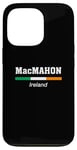 Coque pour iPhone 13 Pro MacMahon Nom de famille irlandais St Patrick Drapeau de l'Irlande