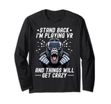 Virtual Reality Athlete Funny VR Gamer Console Headset Long Sleeve T-Shirt