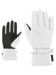 Ziener Gants de Ski/Sports d'hiver pour Femme - Gore-Tex - Très Chauds - Blanc Fog, 8,5