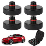 Jack Pad pour Tesla Model 3/Y/S/X, Tesla Jack Pad en Caoutchouc pour cric de Sol, Outil d'adaptateur de cric de Levage, Support de cric Tesla protège la Batterie et Le châssis, pour Voiture