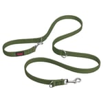 Laisse éducative HALTI - 7 Fonctions Conçues pour Vous Aider a Éduquer et Promener Votre Chien, Laisse de Dressage de Chien à Double Extrémité pour Chiens et Chiots (Taille S, Vert Forêt, 2m)