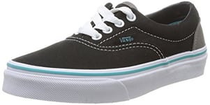 Vans Era, Unisex Kids' Low-Top Sneakers, Black ((Pop) Black/Blue Curacao), 2 UK (33 EU)