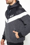 NIKE NSW SHERPA WINDRUNNER JACKET MENS SIZE XL (930316 010) BLACK/ GREY/ WHITE