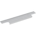 Furnipart Baguette de poignée largeur 145 mm – Profil de poignée – Poignée sans bord saillant – Aluminium effet acier inoxydable