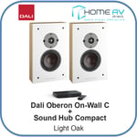 Dali Oberon On-Wall C + Sound Hub Compact - Light Oak