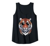 Womens Cool Tiger in Sunglasses Tank Top