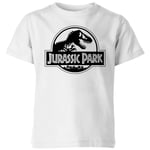 Jurassic Park Logo Kids' T-Shirt - White - 5-6 Years - White