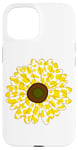 iPhone 15 yellow cow print pattern - flower yellow Cow Pattern women Case