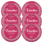 Vaseline Unisex Lip Therapy Petroleum Jelly, Rosy Lips, 6 Pack, 20g - NA - One Size