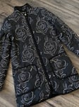 ARMANI JEANS LIGHTLY QUILTED FANTASIA NERO JACKET SIZE UK 8-10 RETAIL £250 BNWT