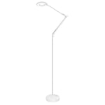 Bresslo Lampadaire articulé, blanc, blanc neutre, dimmable