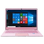 Pc Portable windows 11 Ordinateur Ultraportable CPU Intel 14 Pouces 8Go+128Go Rose YONIS