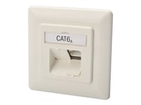 Digitus Dn-9007-1 - Uttag För Nedsänkt Montering - Cat 6A - Rj-45 X 2 - Ral 9010