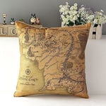 Lord of the Rings Bomulls Kuddfodral Soffa Dekorativ Kudde Stol Bil (45x45cm)