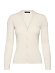 Lauren Ralph Lauren Ribbed V-Neck Cardigan Kräm