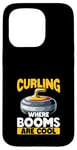 Coque pour iPhone 15 Pro Le curling là où les balais sont cool