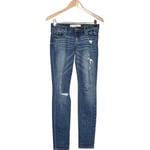 Jeans Abercrombie And Fitch  jean slim femme  36 - T1 - S Bleu