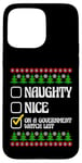 Coque pour iPhone 15 Pro Max Funny Naughty Nice On A Government Watch List Christmas