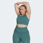 adidas Womens 11 Honore Formotion Sports Bra (Plus Size) - Green / 1X