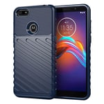 Motorola Thunder Moto E6 Play kuoret - Sininen Tummansininen