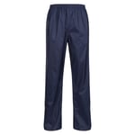 Regatta Pro Mens Packaway Waterproof Breathable Overtrousers (Navy) - Size Small