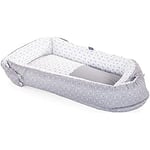 Chicco Mummy Pod, Berceau et Réducteur de Lit, Imperméable et Respirant, Avec Maille 3D Spéciale et Insert Anti-Pipi, Réglable; 3 Longueurs, Lavable à la Main, Réducteur de Lit Nouveau-Né, Gris, Panda