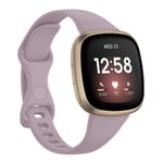 Fitbit Versa 4 / Sense enkelt klockarmband - Lavendel Lila Storlek: S Lila