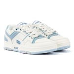 Pony Unisex M_100 White/Sky Blue Trainers Leather - Size UK 6.5