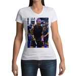 T-Shirt Femme Col V Champion Celebration Vainqueur Rafael Nadal Tennis Superstar Sport