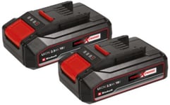 Système Double Batterie 2,5 Ah Power X-Change Einhell (Compatible avec tous les appareils Power X-Change)