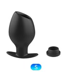 Nettoyeur de Bidet Portable en Silicone Noir,Buse de Lavage Hygiénique,Tuyau de Douche,Lavement,Douche Creuse,Bouchon Anal,Liquide Anti-fuite,1 Pièce - Type S