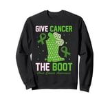 Liver cancer awareness giving a tailwind to cancer Sweatshirt