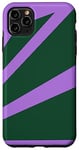 Coque pour iPhone 11 Pro Max Perspective Forest Green Lavender Optical Stripes