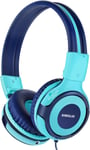 Casque Enfant,Casques Audio Pour Adolescents,Casques Filaires Avec Volume Limiter,Pliables Et Réglables Pour L'Ecole,Le Voyage,Compatibles Avec Les Téléphones Portables,Tablettes,Pc