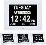 Jaihonda Large Digital Day Calendar Clock,Dementia Clocks with Day and Date for